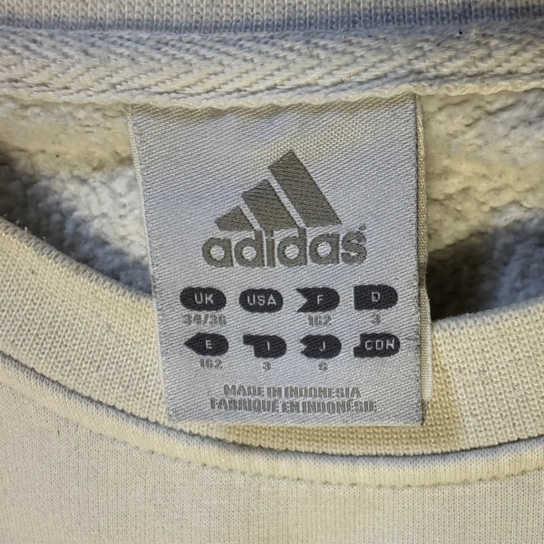 Sweat Adidas Vintage Blanc – Triple Bandes Iconiques