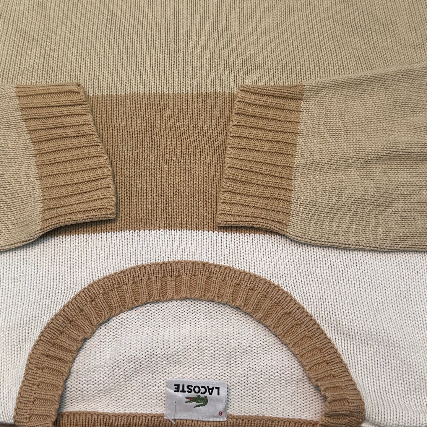 Pull Lacoste à rayures – Taille XL