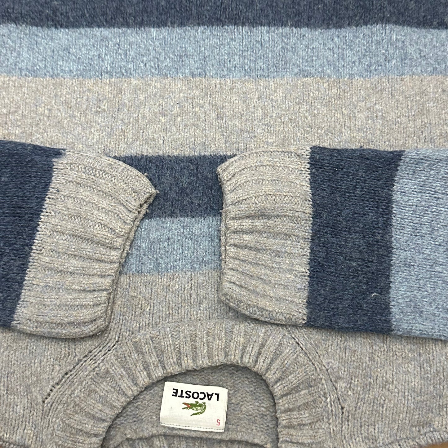 Pull Lacoste à rayures – Taille L