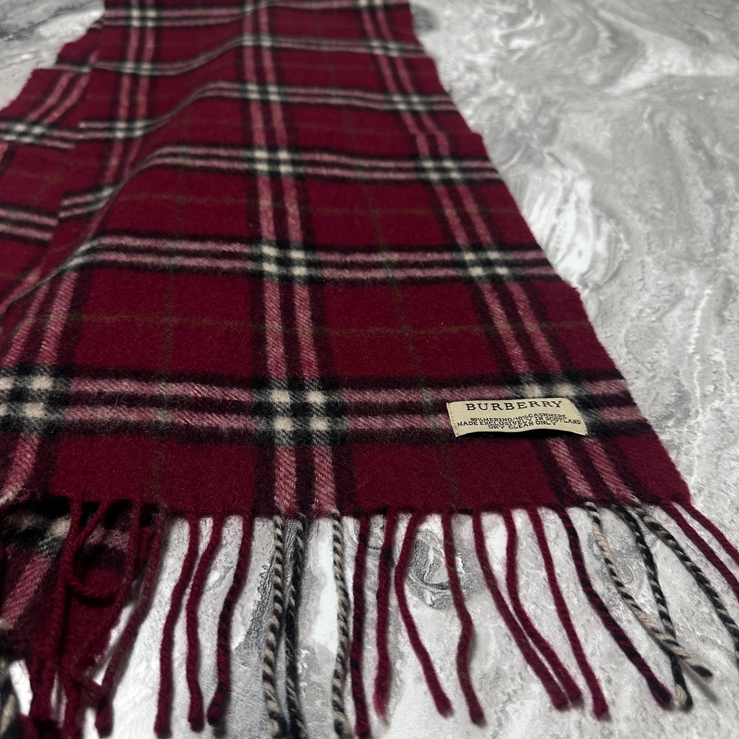 Écharpe Burberry Rouge