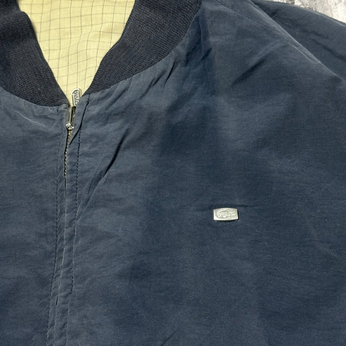 Veste Lacoste Réversible Vintage 80–90s – Taille L/XL