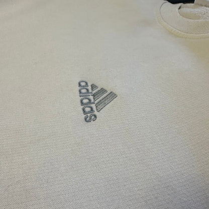 Sweat Adidas Vintage Blanc – Triple Bandes Iconiques