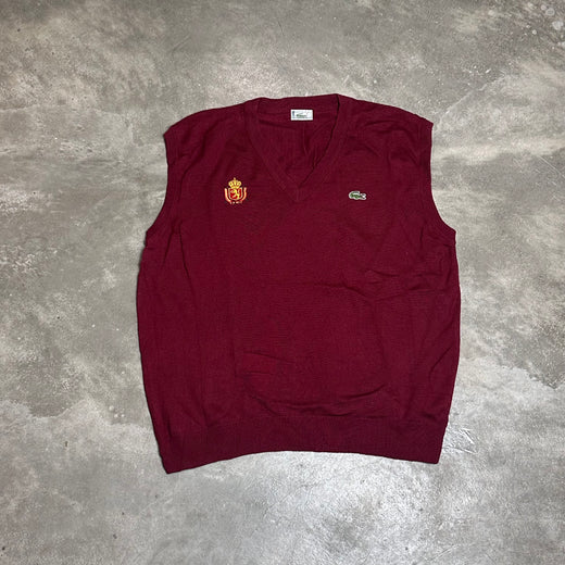 Pull sans manches Lacoste – Taille XL | La Freeperie