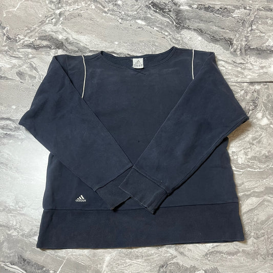 Sweat Adidas bleu marine casual vue de face