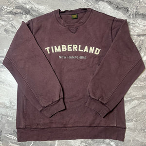 Sweat Timberland bordeaux avec logo brodé – Taille S