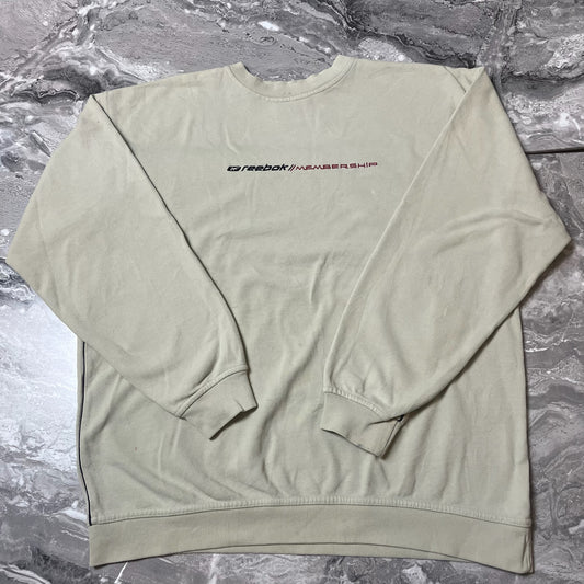 Sweat Reebok Membership beige vue de face