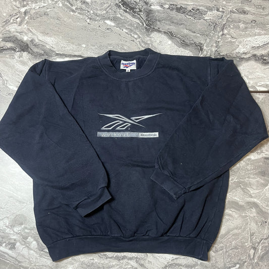 Sweat Reebok workout noir vue de face