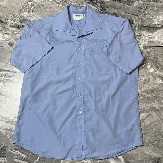 Chemise Yves Saint Laurent bleu ciel vue de face