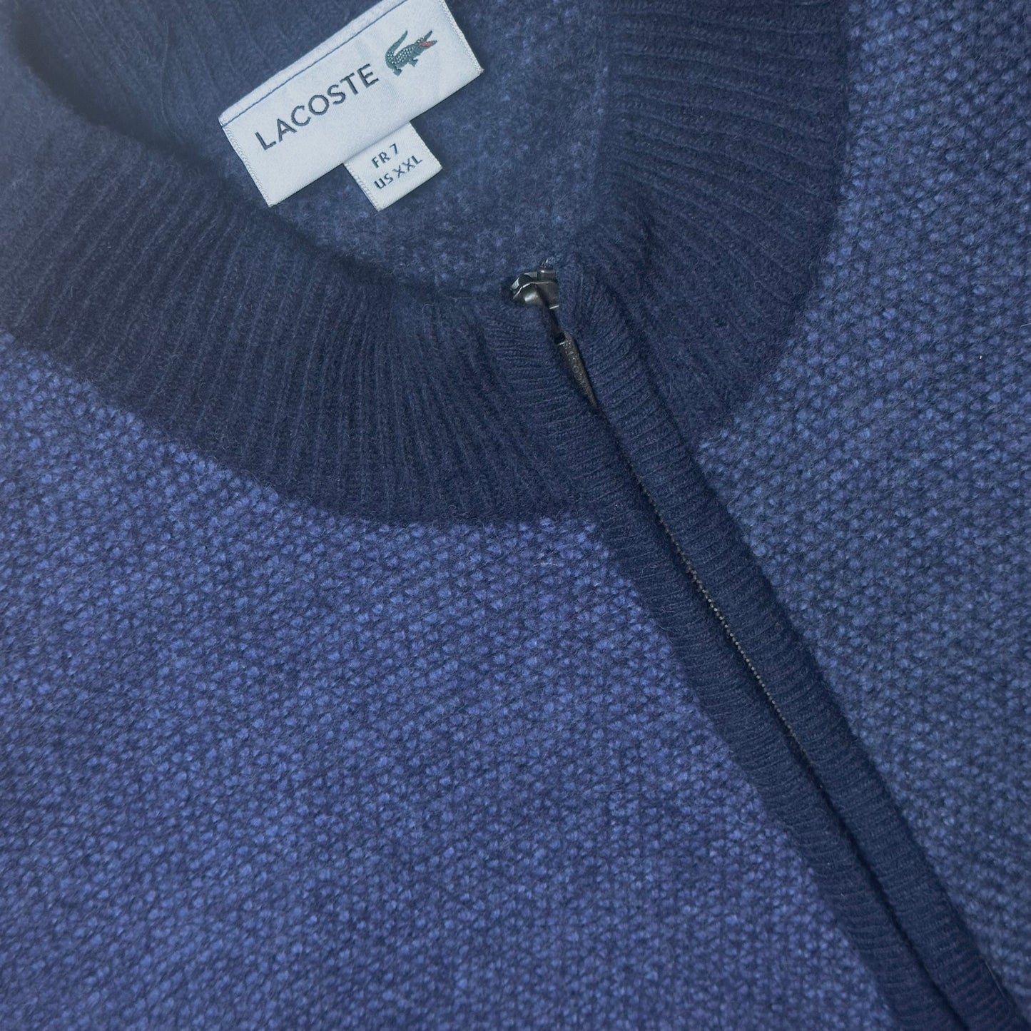Cardigan zippé Lacoste – Taille XXL