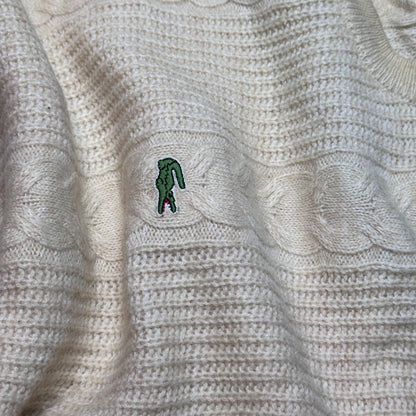 Pull en maille torsadée Lacoste – Taille XL