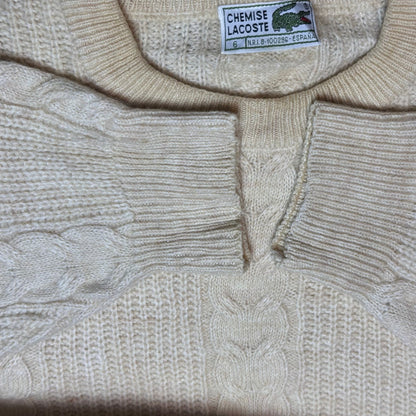 Pull en maille torsadée Lacoste – Taille XL