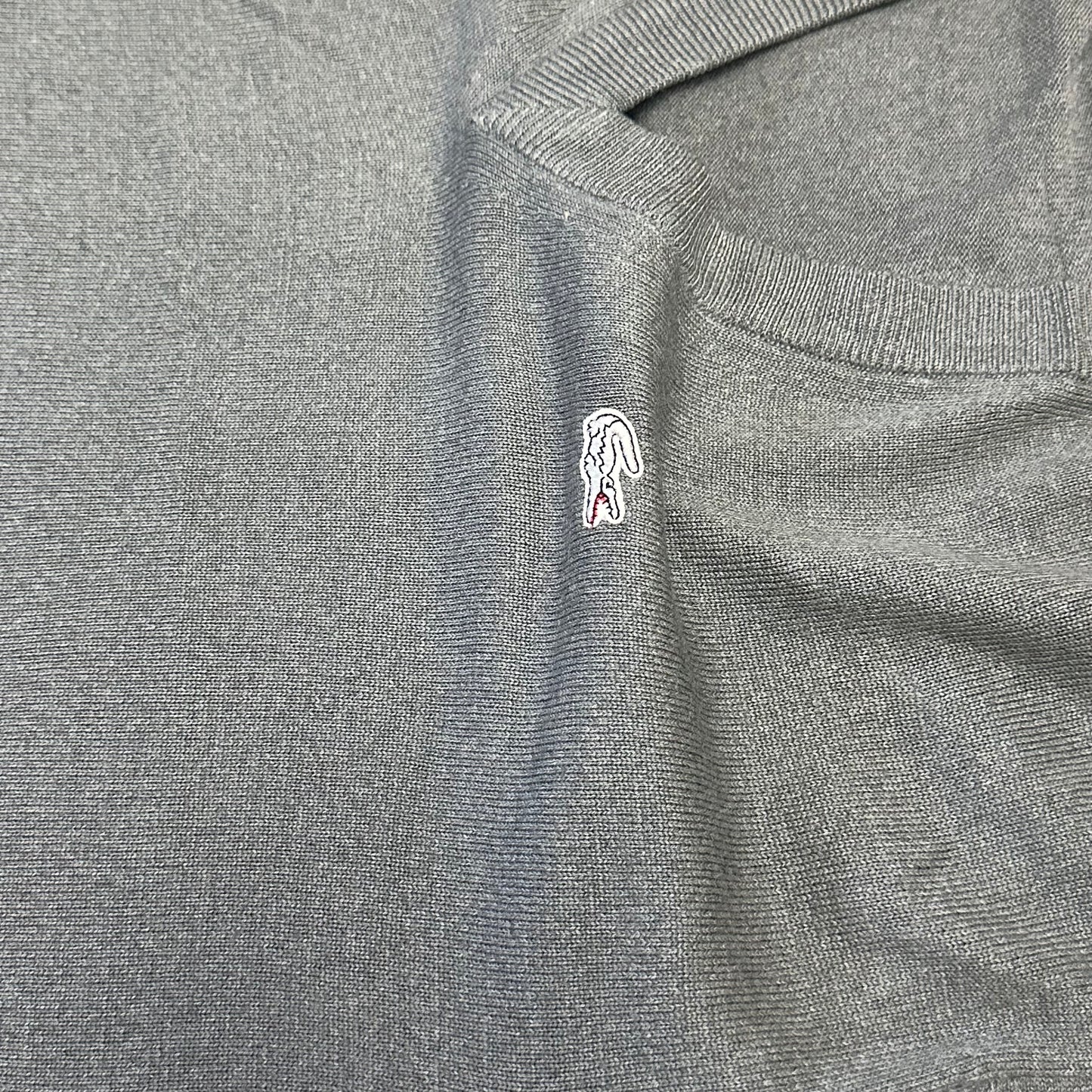 Pull Lacoste col V en maille – Taille L