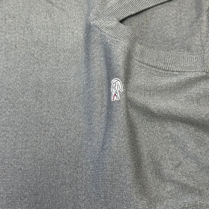 Lacoste V-Ausschnitt-Strickpullover – Größe L