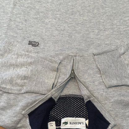 Lacoste Pullover mit halbem Reißverschluss – Größe M