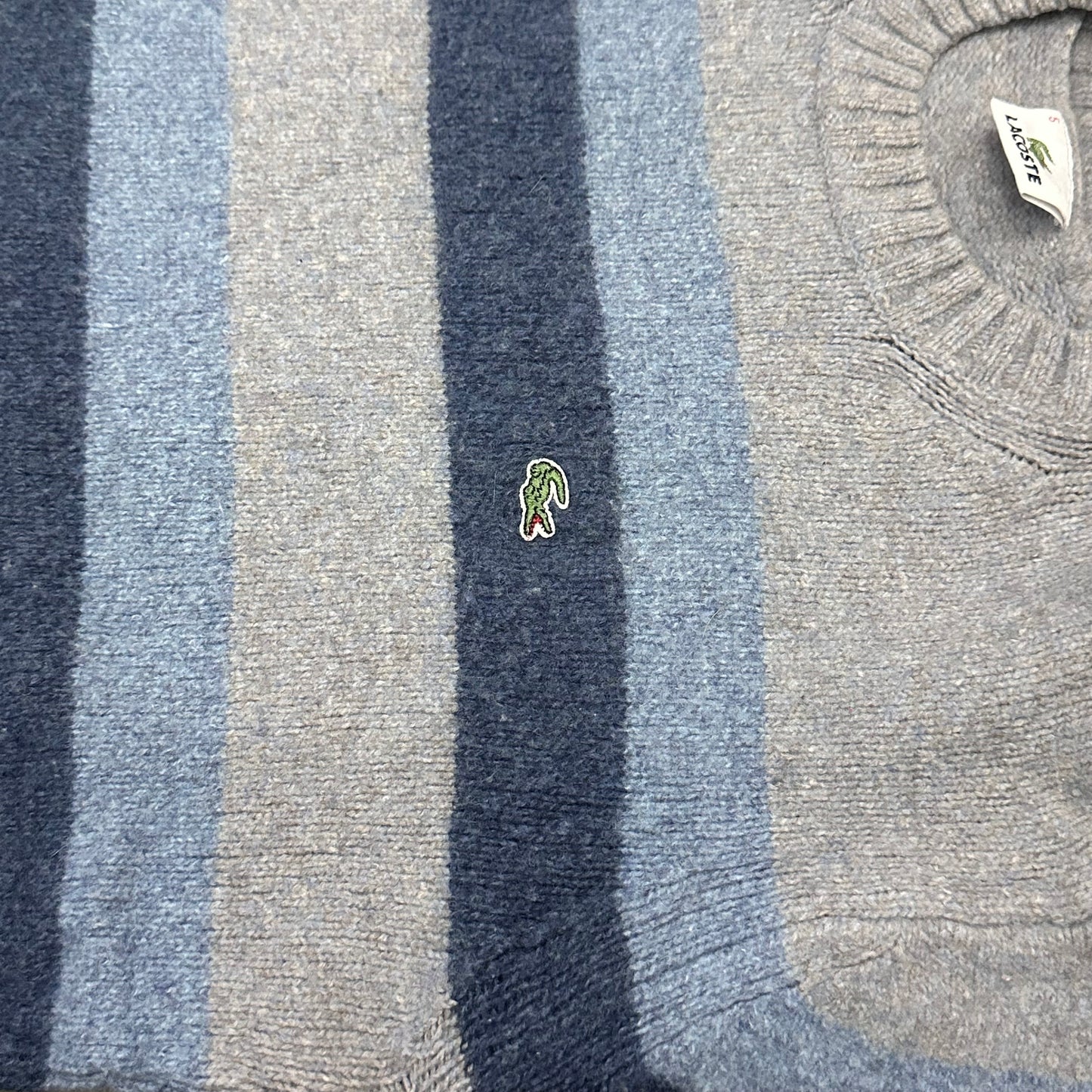 Pull Lacoste à rayures – Taille L