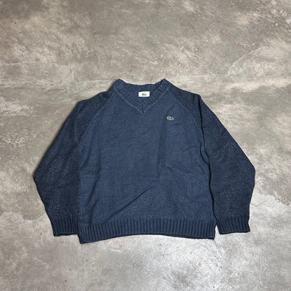 Lacoste V-Ausschnitt-Pullover – Größe M