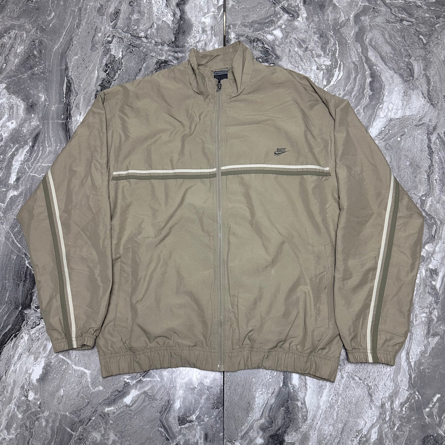 Veste Nike Beige 2000s – Taille L