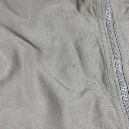 Beige Nike Jacke im 2000er-Jahre-Stil – Größe L