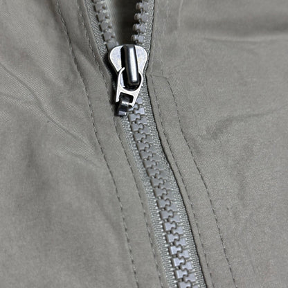 Beige Nike Jacke im 2000er-Jahre-Stil – Größe L