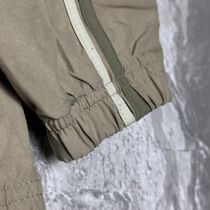 Beige Nike Jacke im 2000er-Jahre-Stil – Größe L