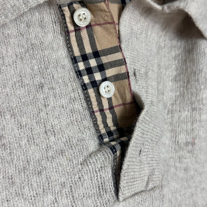 Burberry Polo-Pullover mit Knopfleiste – Größe XL