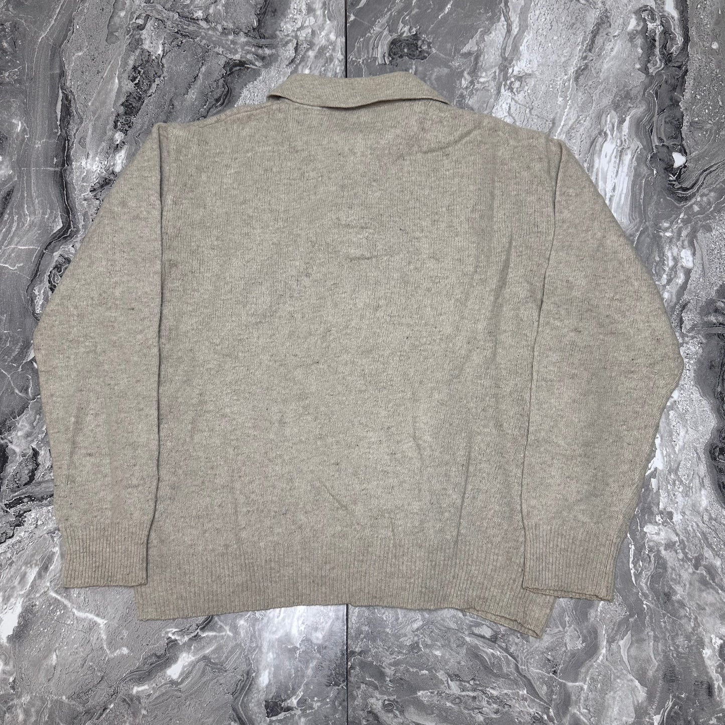 Pull col polo boutonné Burberry – Taille XL