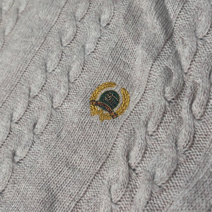 Pull Burberrys torsadé avec écusson brodé – Taille L
