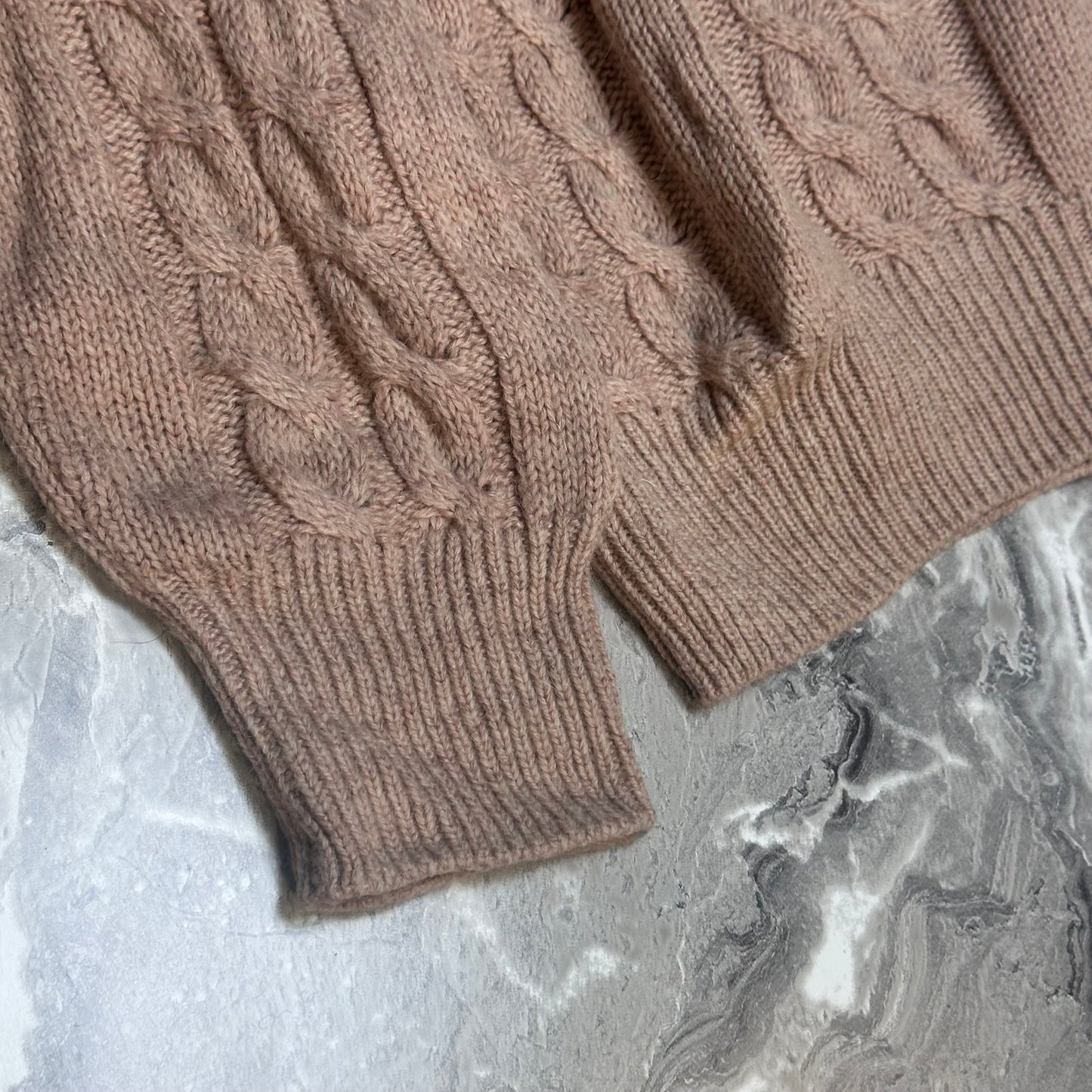 Pull Burberrys torsadé avec écusson brodé – Taille L