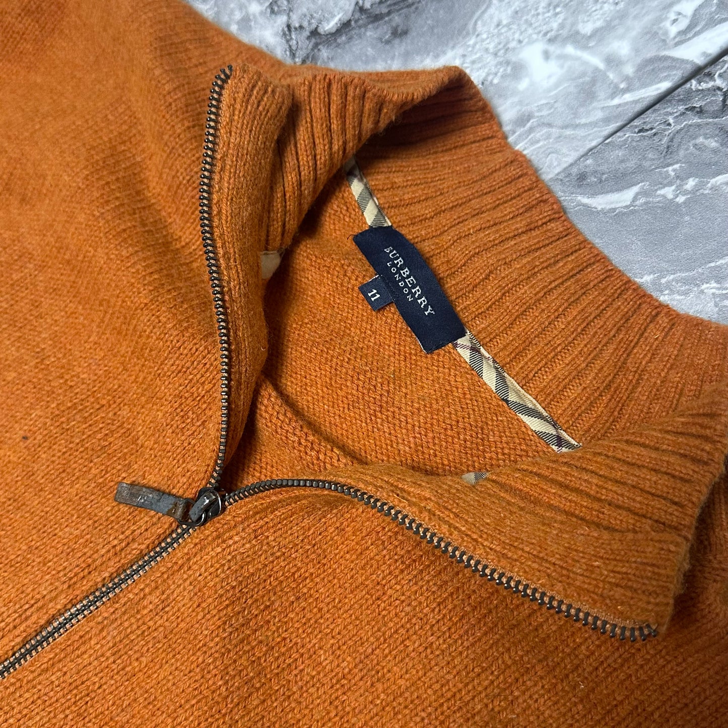 Burberry London Weste mit Reißverschluss – Größe XXL