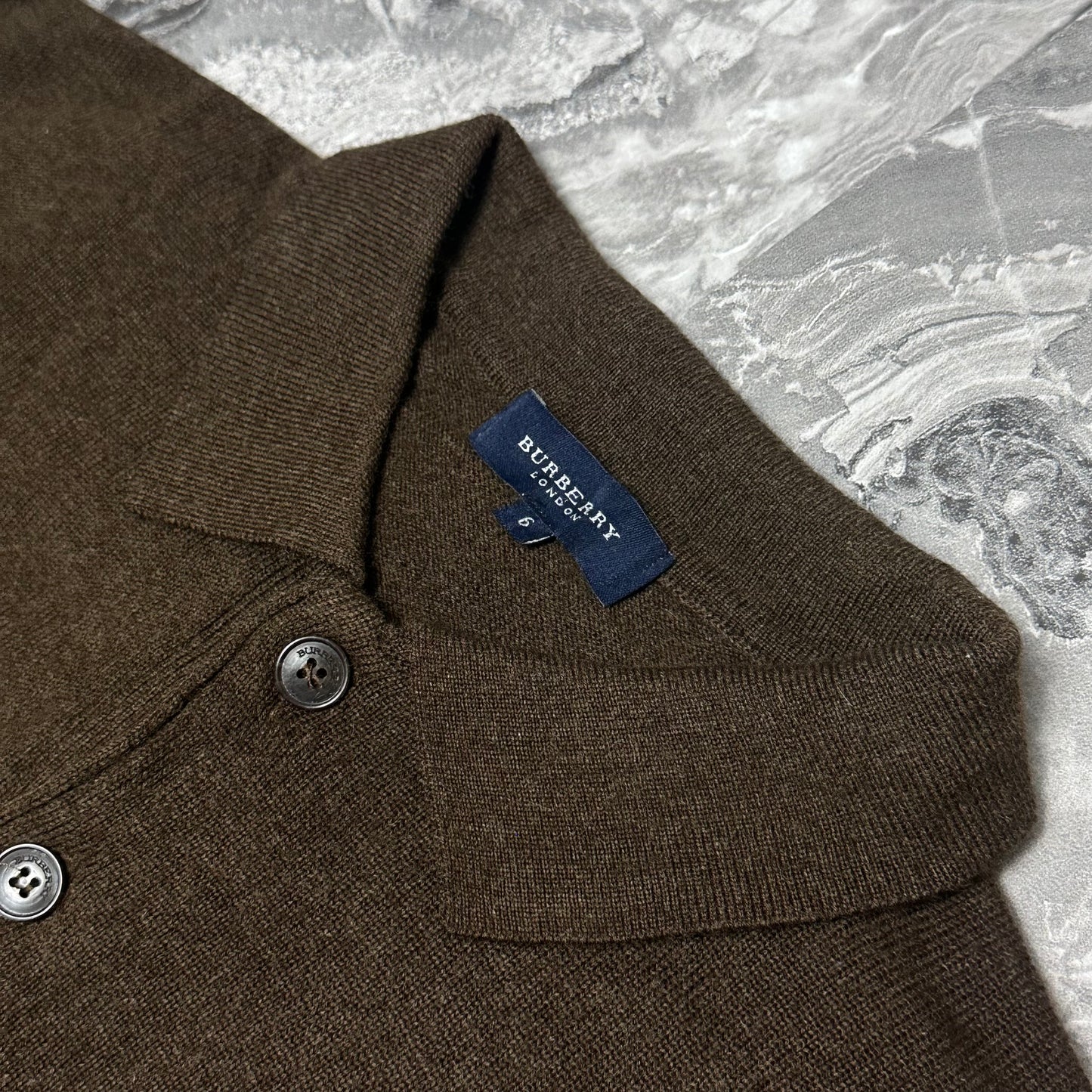 Pull col polo Burberry London – Taille M