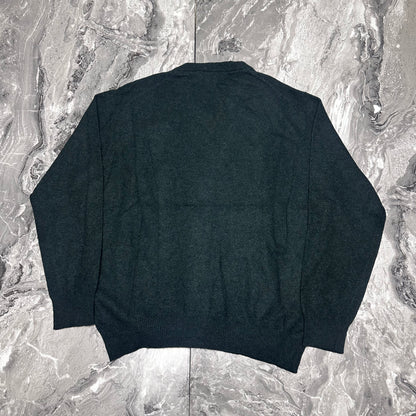Pull col V Burberry Vert – Taille M