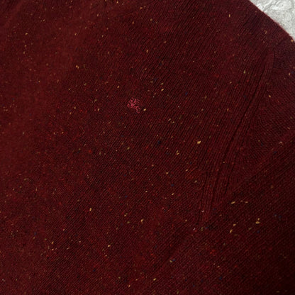 Pull col V Burberry Rouge – Taille M