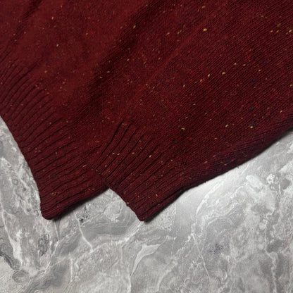 Pull col V Burberry Rouge – Taille M