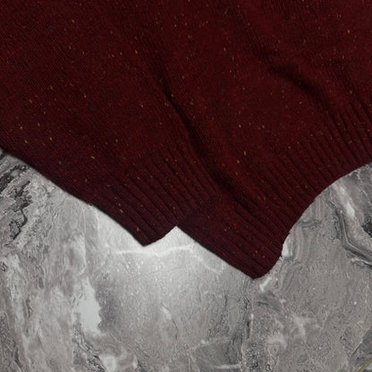 Pull col V Burberry Rouge – Taille M