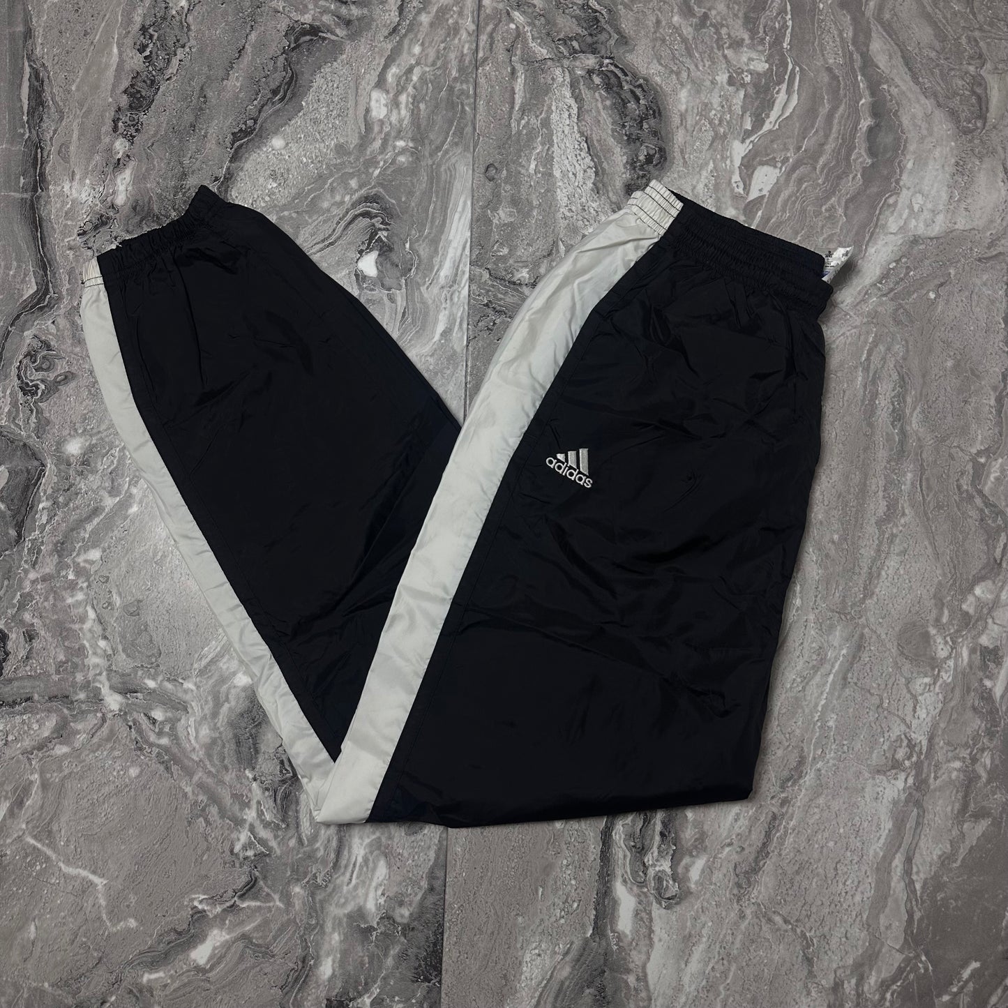 Track Pant Adidas Noir Blanc early 2000s – Taille L