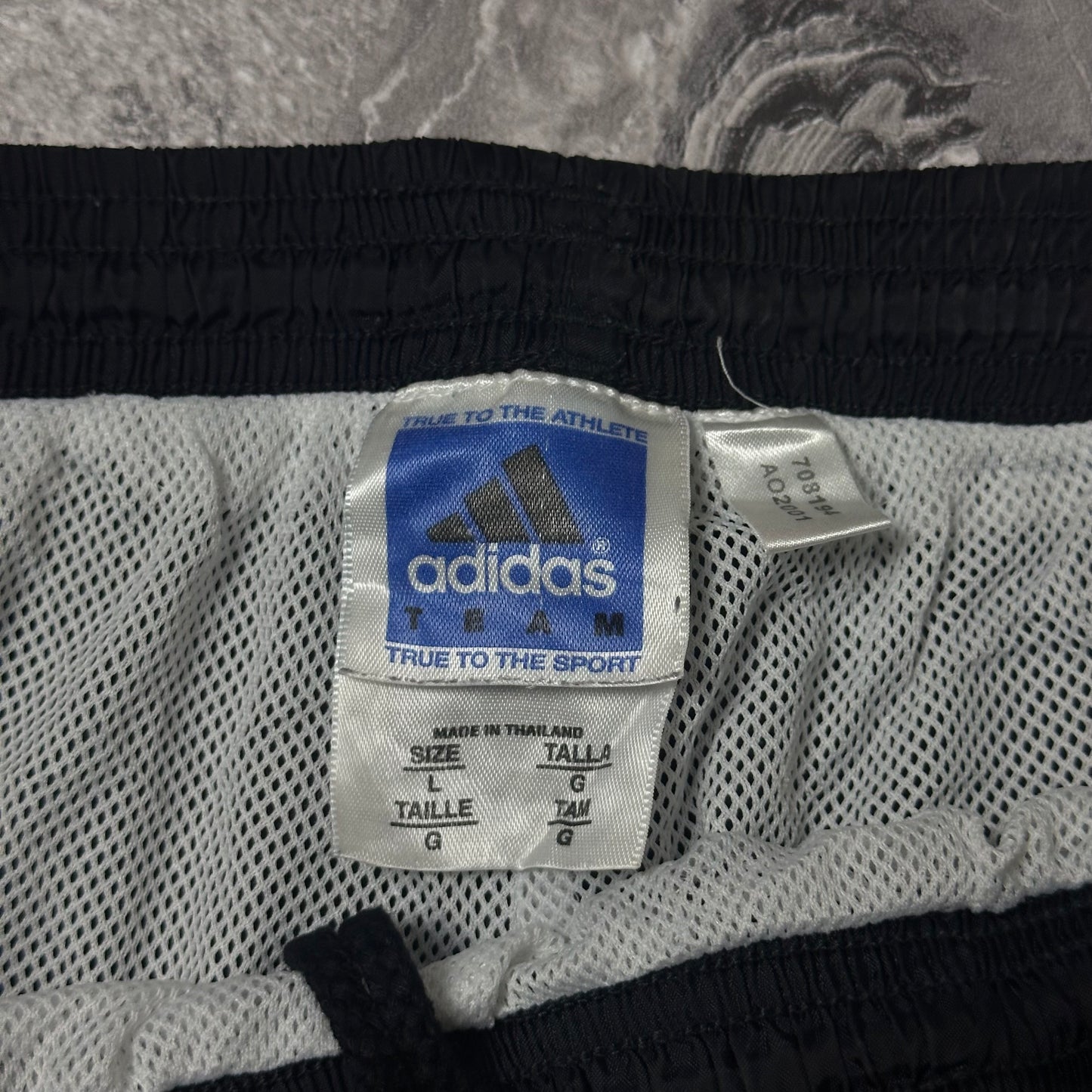 Track Pant Adidas Noir Blanc early 2000s – Taille L