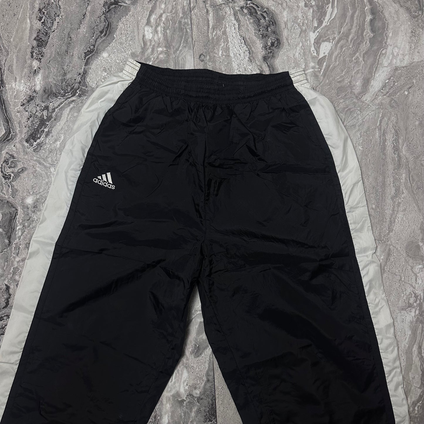 Track Pant Adidas Noir Blanc early 2000s – Taille L