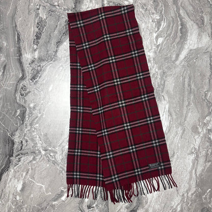 Écharpe Burberry Rouge Bordeaux