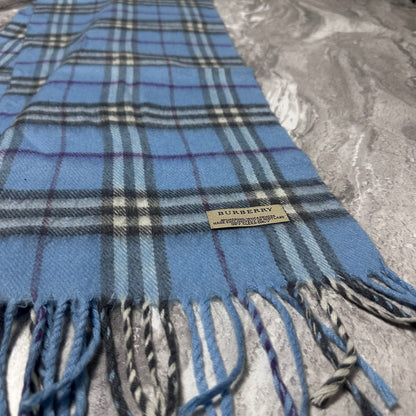 Écharpe Burberry Bleu Ciel