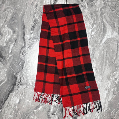 Écharpe Burberry Rouge Noir