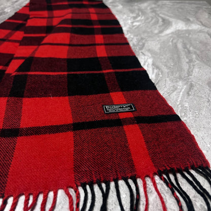 Écharpe Burberry Rouge Noir