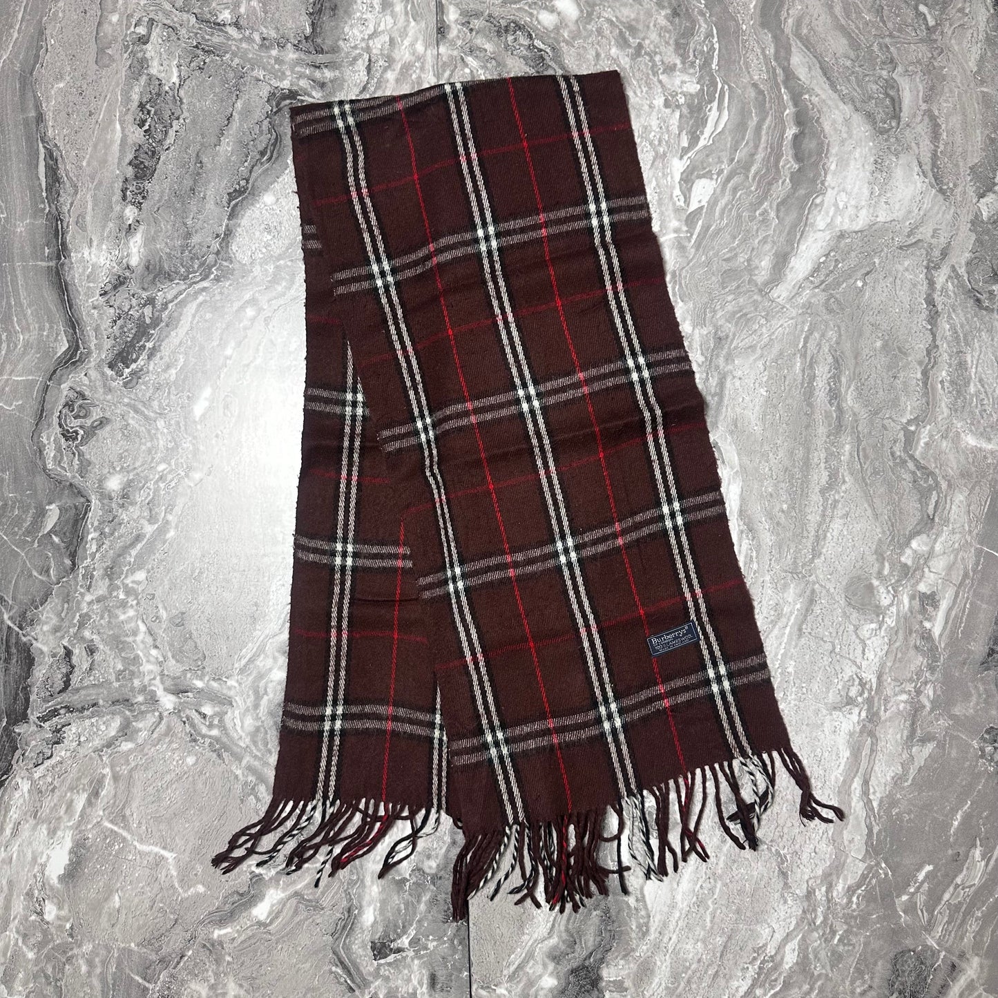 Écharpe Burberry Marron Bordeaux