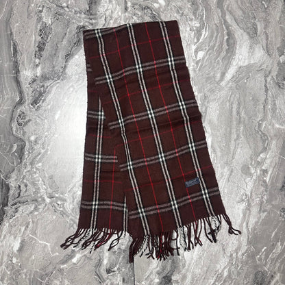 Écharpe Burberry Marron Bordeaux