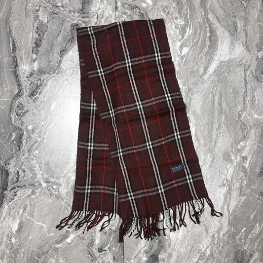 Écharpe Burberry Marron Bordeaux