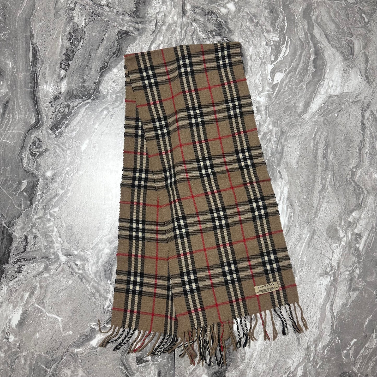 Écharpe Burberry Beige Classique