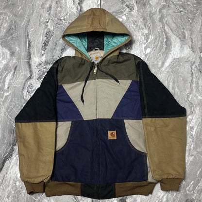 Carhartt Patchwork-Jacke – Größe L