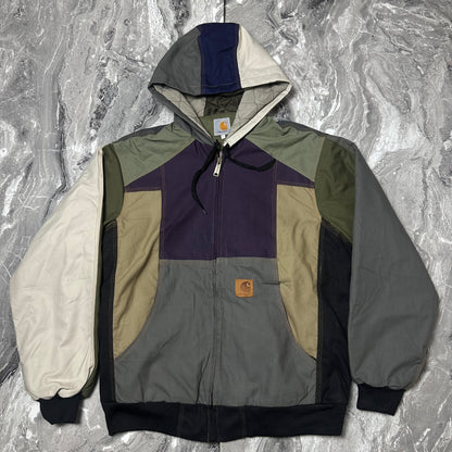 Carhartt Patchwork-Jacke – Größe L