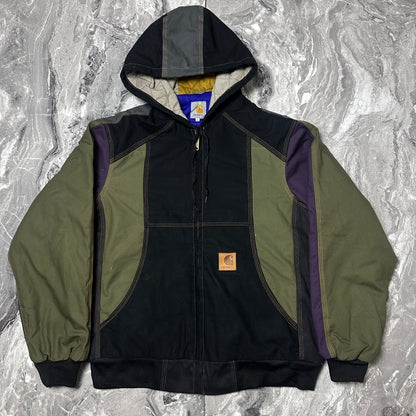 Carhartt Patchwork-Jacke – Größe L