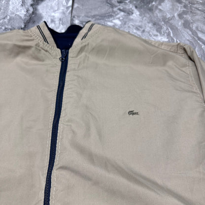 Lacoste Wendejacke Beige/Marineblau – Größe XL