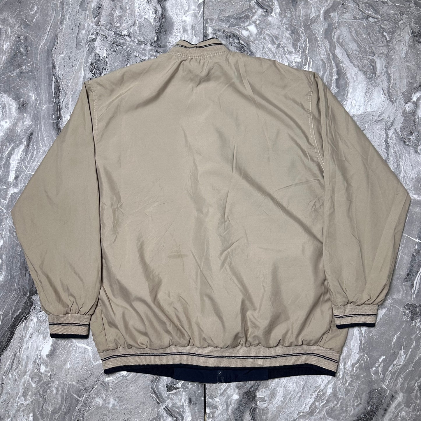 Veste Lacoste Réversible Beige/Marine – Taille XL